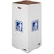 Bankers Box 50 gal Square Cardboard Disposable Can, White, 18.4 in, 10 PK FEL7320201 - alternate 1